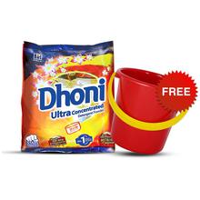 Free 10ltr Bucket With Dhoni Ultra Concentrated Detergent Powder 3kg