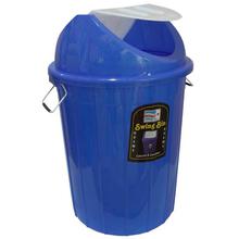 Bagmati Blue Plastic Swing Lid Garbage Waste Dustbin- 32 Ltrs.