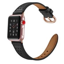 JINYA Luna Leather Band For Apple Watch 42MM / 44MM Black