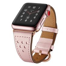 JINYA Luna Leather Band For Apple Watch 38MM / 40MM Rose Gold