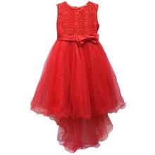 Red Bow Designed Frock For Girls