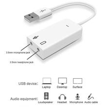 USB 2.0 Virtual 7.1 Channel Audio Sound Card Adapter
