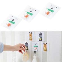 3Pcs Pack Cute Animal Wall Mount Holder Animal Hooks Gadget Strong Sticky