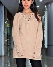 Woolen Steel Ring Long Sweater