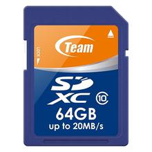 Team Group 64GB Micro SD Memory Card with adapter (SDXC/SDHC Class 10)
