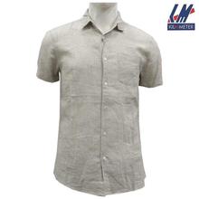 KILOMETER Off White Solid Half Sleeves Shirt For Men