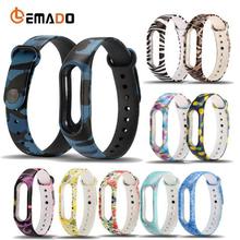 Colorful Silicone Strap Xiaomi Mi Band 2 Wristband Camouflage Wrist