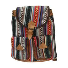 Multicolored Front Pocket Designed Backpack For Women