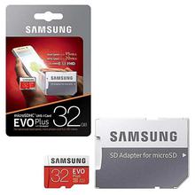 Samsung EVO Plus Class 10 32GB MicroSD 80 MB/S Memory Card with SD Adapter