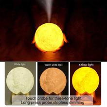 Khopo 880ML Air Humidifier 3D Moon Lamp light Diffuser Aroma Essential Oil USB Ultrasonic Humidificador Night Cool Mist Purifier