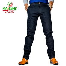 Virjeans Stretchable Oversize Cotton Chinos Pant for Men (VJC 697) Black