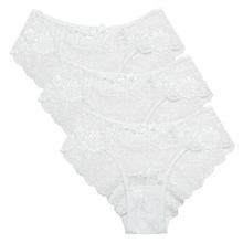3 Pieces Panties Woman Underwear Briefs Sexy Lace Breathable