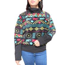 Printed Fleece Sweater For Women