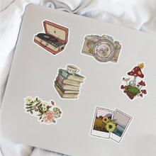 25/50pcs Old Time Thing Retro Stickers for Laptops and Skateboards Cellphone Guitar
