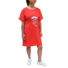 Red Bird Printed One Piece