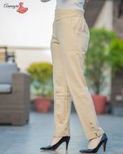 Aamayra Fashion House Cream Woolen Pant For Women