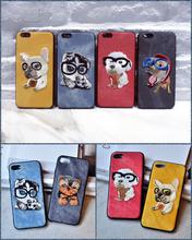 Lovely 3D Embroidery Husky Iphone Case