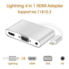 Lightning to HDMI VGA AV Adapter Converter Lightning to HDMI VGA AV Adapter Converter