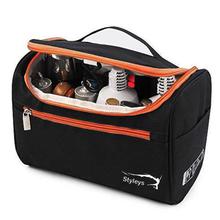 Styleys Toiletry Bag Travel Organizer Dopp Kit (Black)