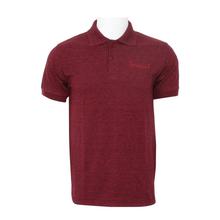 Sparsha Logo Threaded Solid Polo T-Shirt For Men (Maroon)