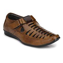 jerkey Men's Stylish and Casual wear Fine Brown Leather Sandal