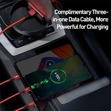 Baseus Car Cable Organizer USB Type C Charger With 3 in 1 USB Cable For iPhone Charging Cable Micro USB Charger Cord