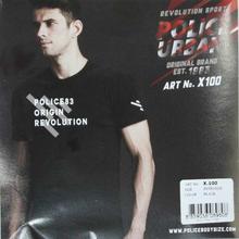 Police X100  Extra Size Cotton T-Shirt For Men- Black