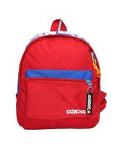 Red/Blue Polyester Backpack For Boys