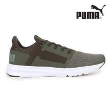 Puma Grey Mesh Lace Up Running Shoes For Men -(19161704)