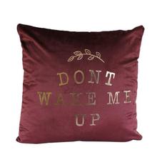 'Dont Wake Me Up' Printed Square Shape Cushion With Cover