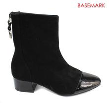 BASEMARK Black Suede Ankle Boot For Women