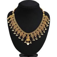 Sukkhi Blossomy Gold Plated Temple Necklace Set For Women