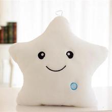 Luminous Pillow Star Cushion Colorful Glowing Pillow Plush