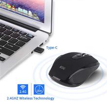 FashionieStore mouse MODAO 2.4GHZ Type C Wireless Mouse USB C Mice for Macbook/ Pro USB C Devices