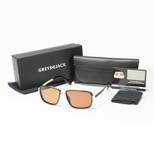 GREY JACK Winter SQ.Brown Stylish Polarized Wayfarer Sunglasses (Unisex)