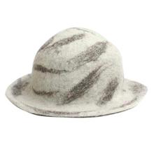 White/Grey Woolen Hat For Men