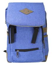 Blue Double Compartment Backpack For Men - 6007