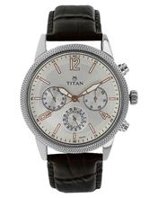Titan Neo Silver Dial Multifunction Watch For Men - 1734Sl01