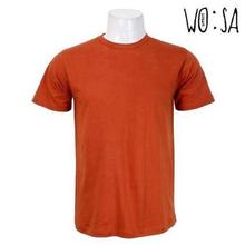 Round Neck Plain Tshirt - Brick (Orange)