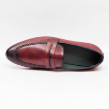 Kapadaa: Gallant Gears Wine Red Slip on Formal Leather Shoes For Men – (139-A50)