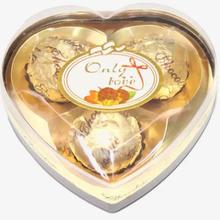 Only Love Heart Shaped Chocolate Balls | Perfect for Couple / Gifts T3/ 3 balls Compound Chocolate Wrapped in Foil Paper | Brand May Vary