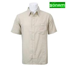 Beige Slim Fit Linen Ladyo Shirt (488)