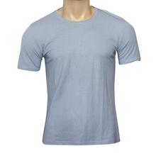 Light Blue Solid T-Shirt For Men