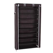 10 Tiers Shoe Rack with Dustproof Cover Closet Shoe Storage Cabinet Organizer