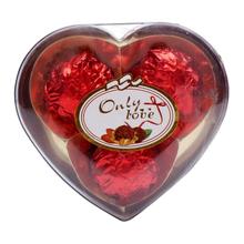 Only Love Chocolate 3 Pcs Heart Red 38 gm
