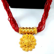 24K Gold Plated Flower Designed Tilhari Style Mangalsutra