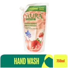 Aura Safe Strawberry Handwash 750Ml