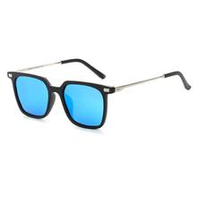 Sky Blue Unisex Sunglasses Square Lens Rimmed Polarized