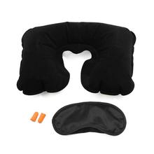 3 in 1 Travel Selection Comfort Neck PIllow, Travel Eye Shade Mask, Ear Plugs