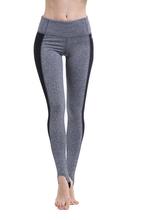 Wide Waistband Colorblock Stirrup Leggings